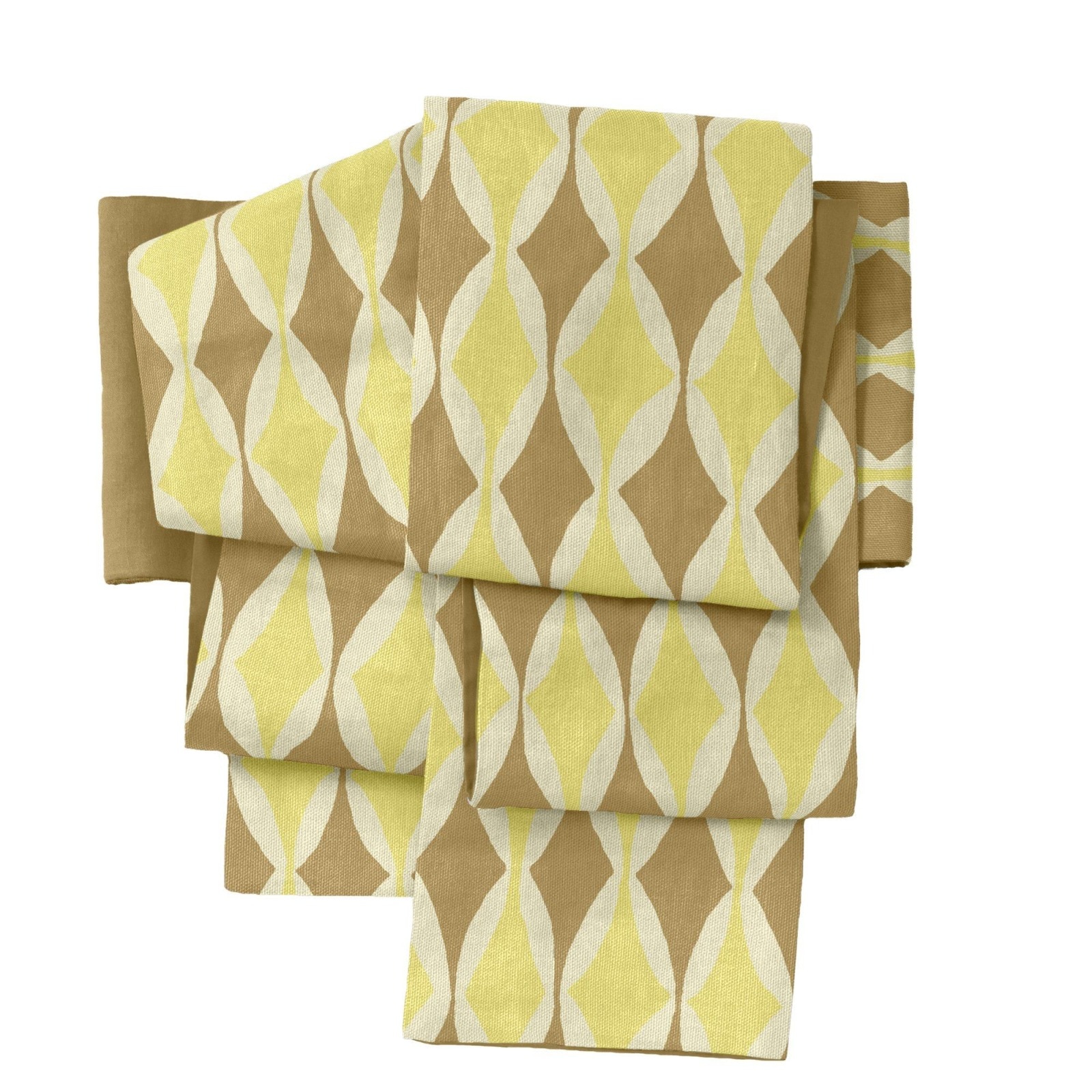 半幅帯　sFU00352　黄ベージュ　即納品