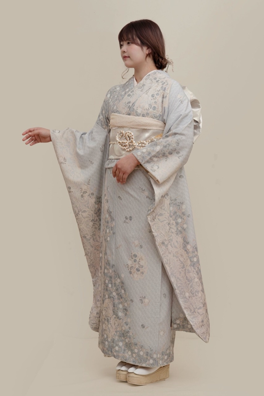 振袖　in full bloom　グレー　SAK-SMKF260201