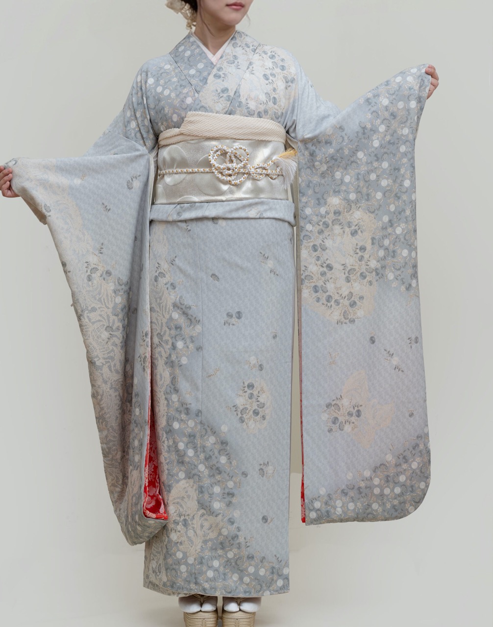振袖　in full bloom　グレー　SAK-SMKF260201