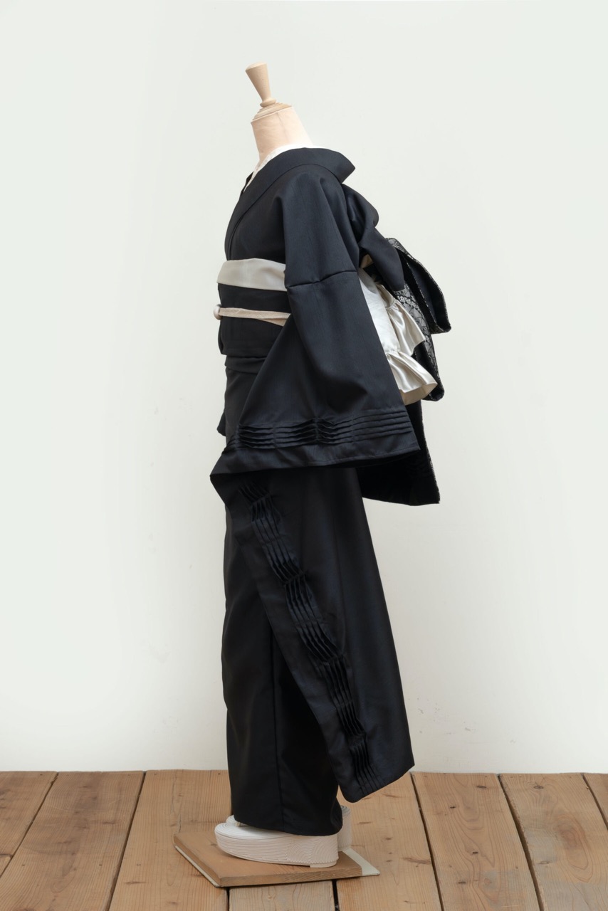 ピンタック振袖　SPUR（ブラック）　SAK-KMPTFB260211