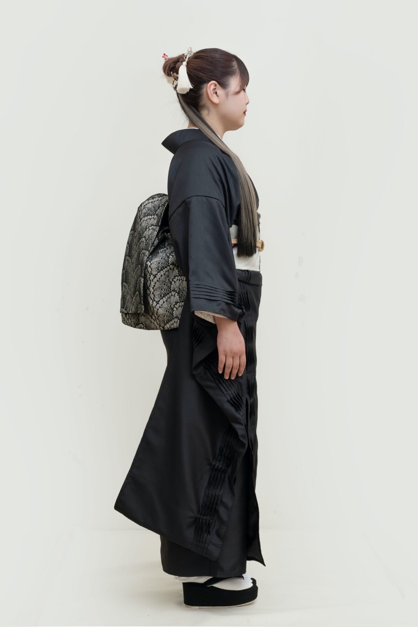 ピンタック振袖　SPUR（ブラック）　SAK-KMPTFB260211