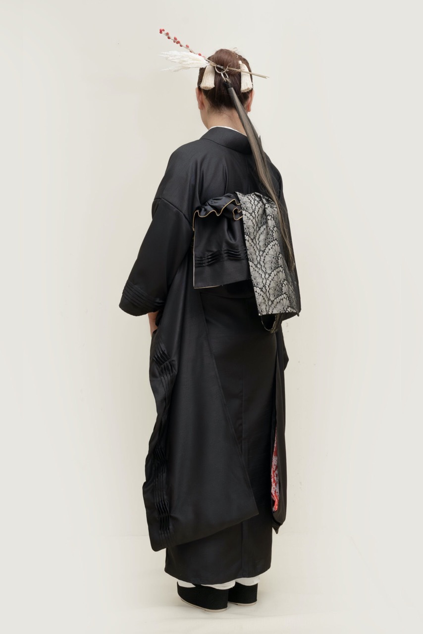 ピンタック振袖　SPUR（ブラック）　SAK-KMPTFB260211