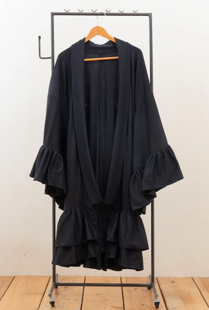 KAPITAL リネンコットン フリルニット 12G肩開き配色フリルニット[品番：INGW0008614]｜INGNI （イング