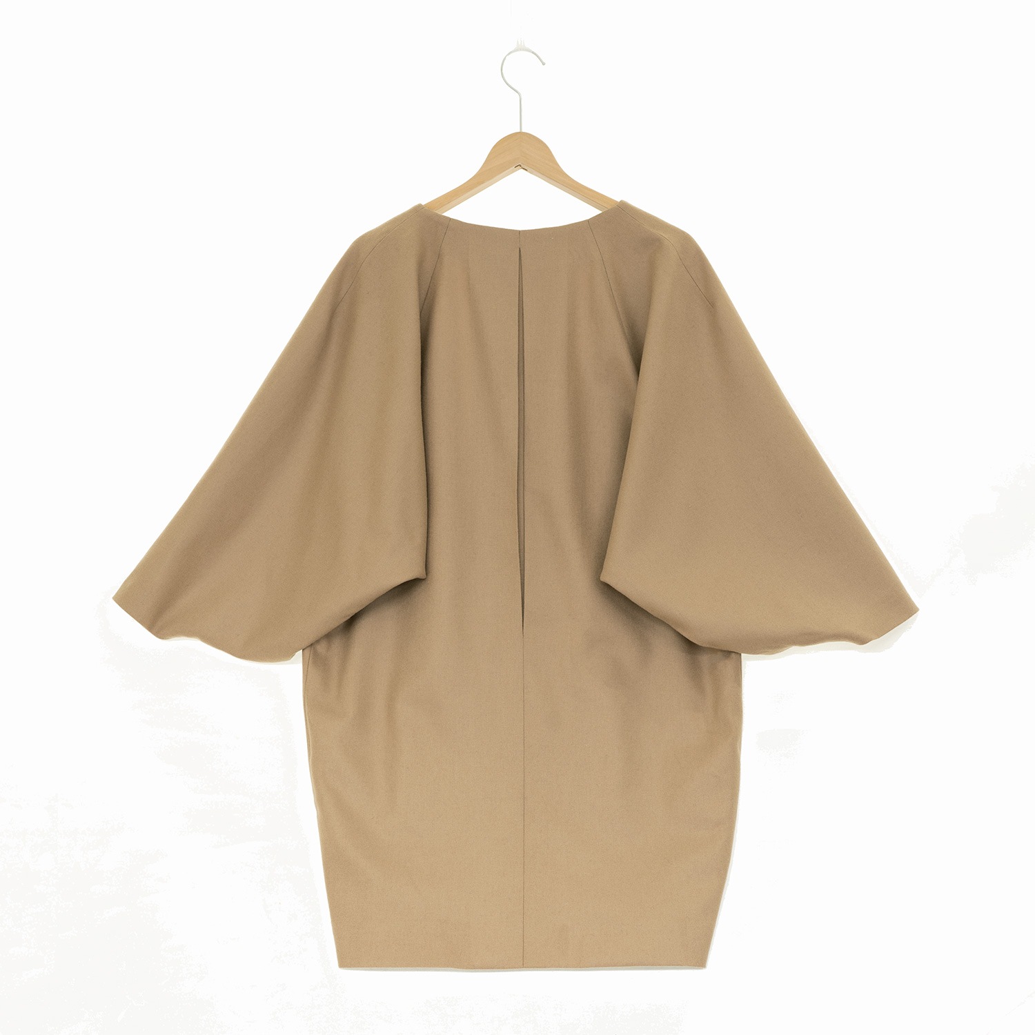 ノーカラーコート（キャメル）s-SAK-NCC181212　即納品