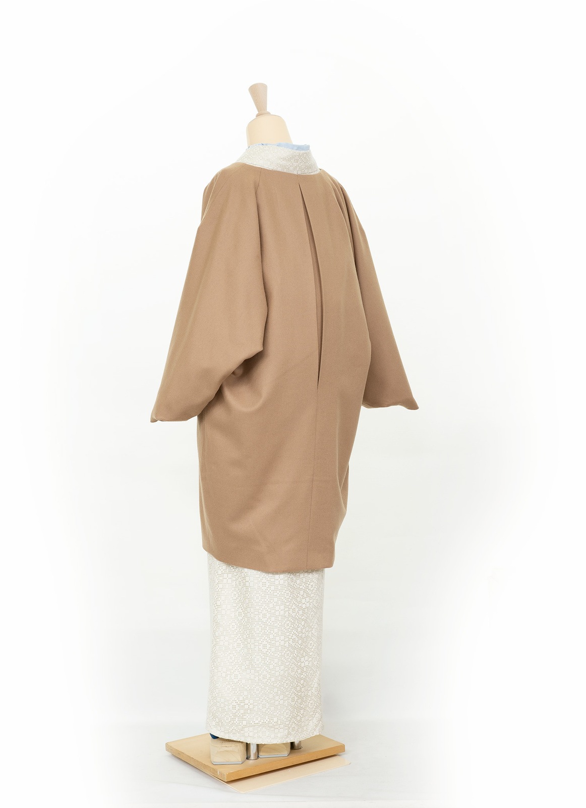 ノーカラーコート（キャメル）s-SAK-NCC181212　即納品