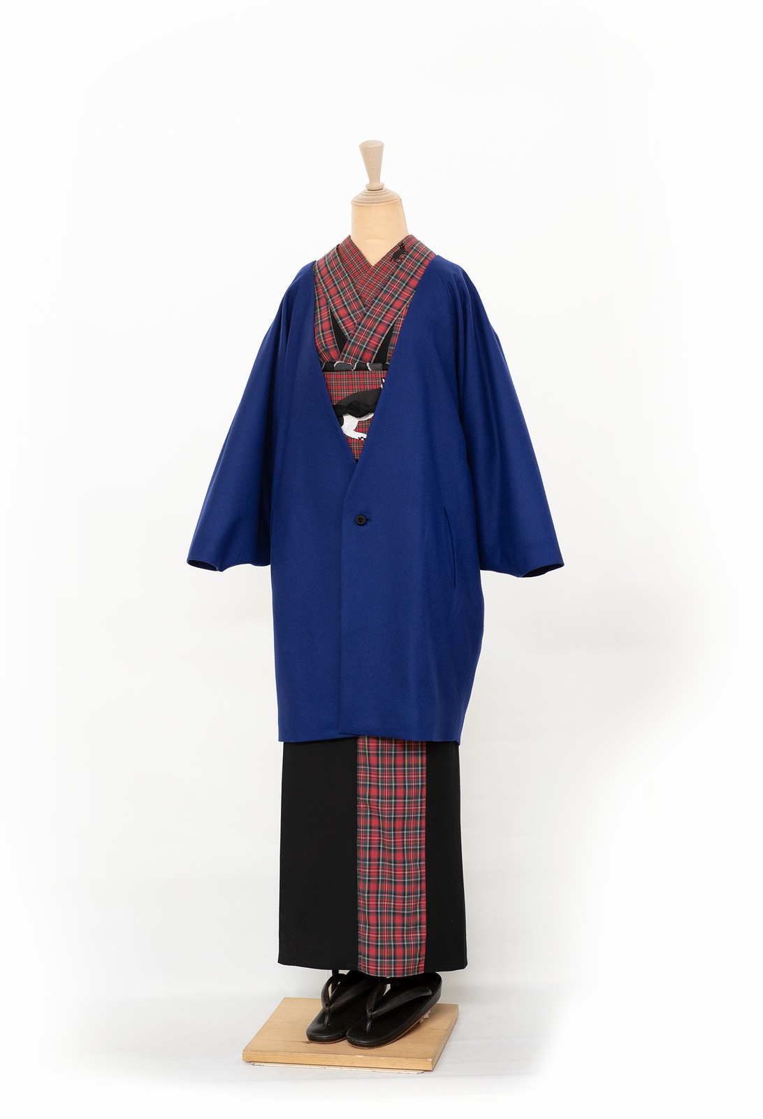 ノーカラーコート(ブルー)s-SAK-NCC181211 即納品