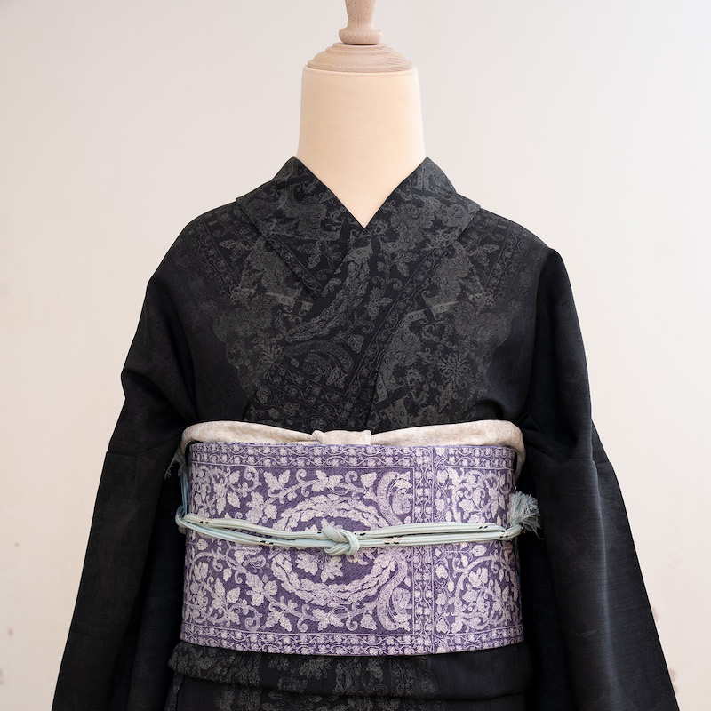 セオα夏着物・浴衣（リバーレース/ブラック）　sSAK-SK200320　即納品