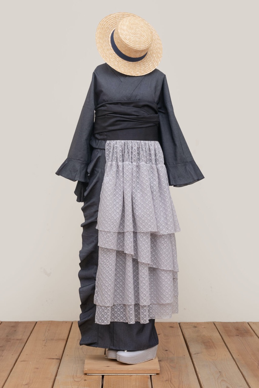 SAK-TFBLG260313　ティアードフリルベルト（レース・グレー）