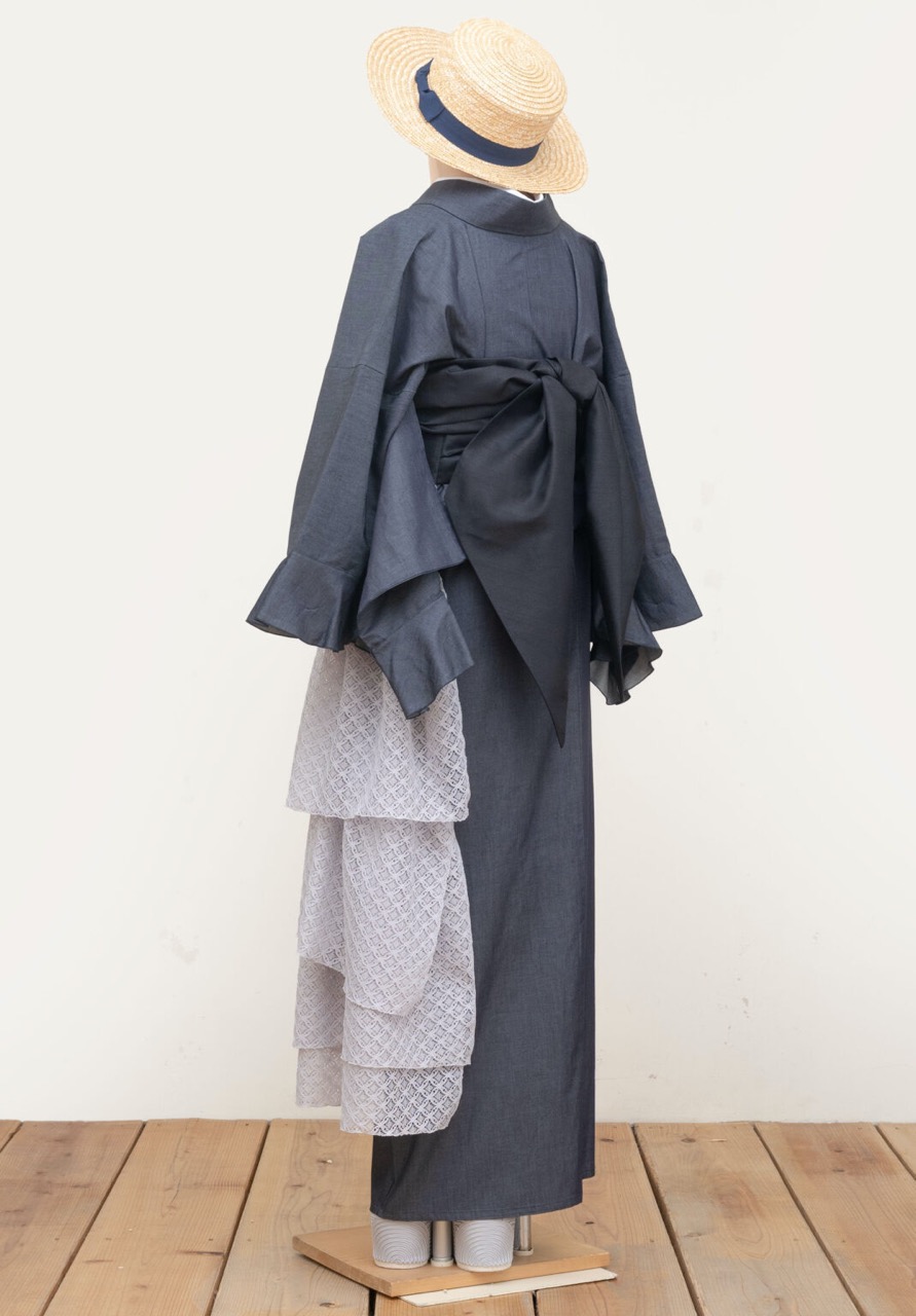 SAK-TFBLG260313　ティアードフリルベルト（レース・グレー）