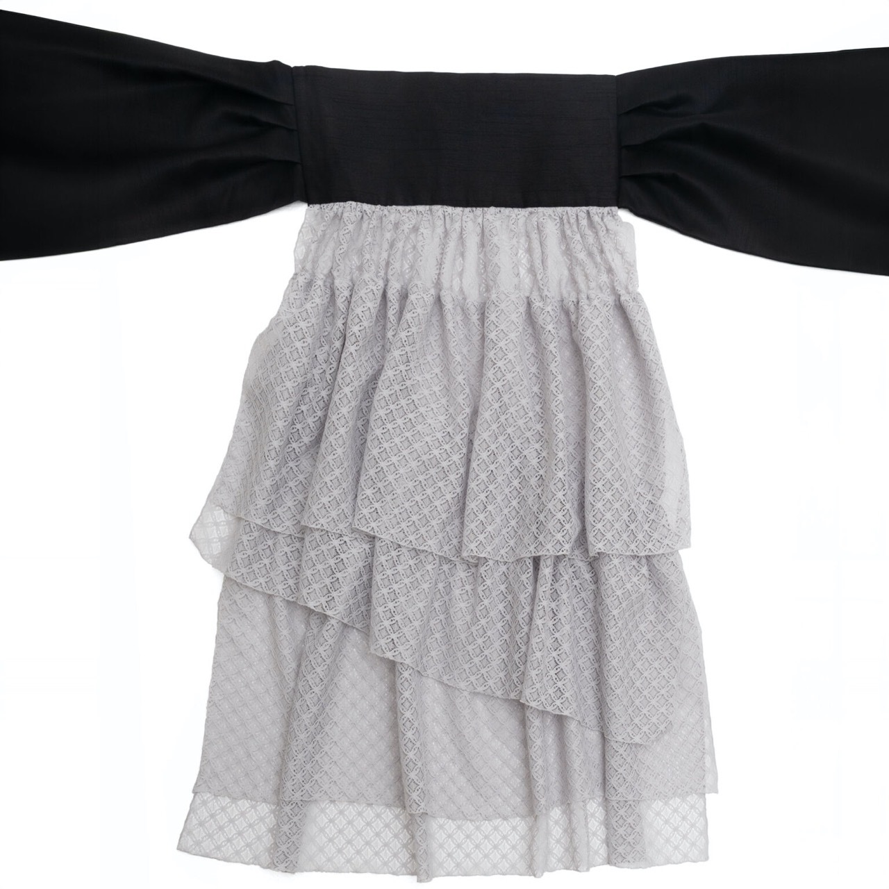 SAK-TFBLG260313　ティアードフリルベルト（レース・グレー）