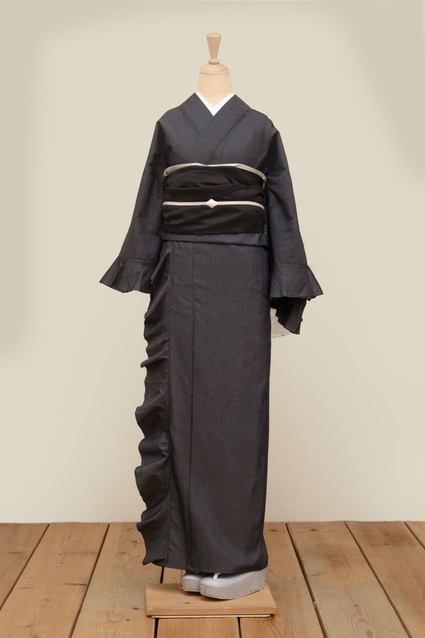 SAK-TFBLG260313　ティアードフリルベルト（レース・グレー）