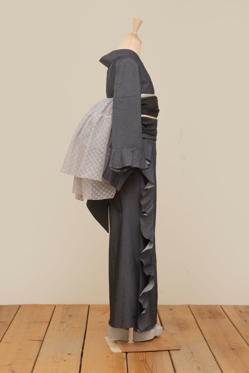 SAK-TFBLG260313　ティアードフリルベルト（レース・グレー）