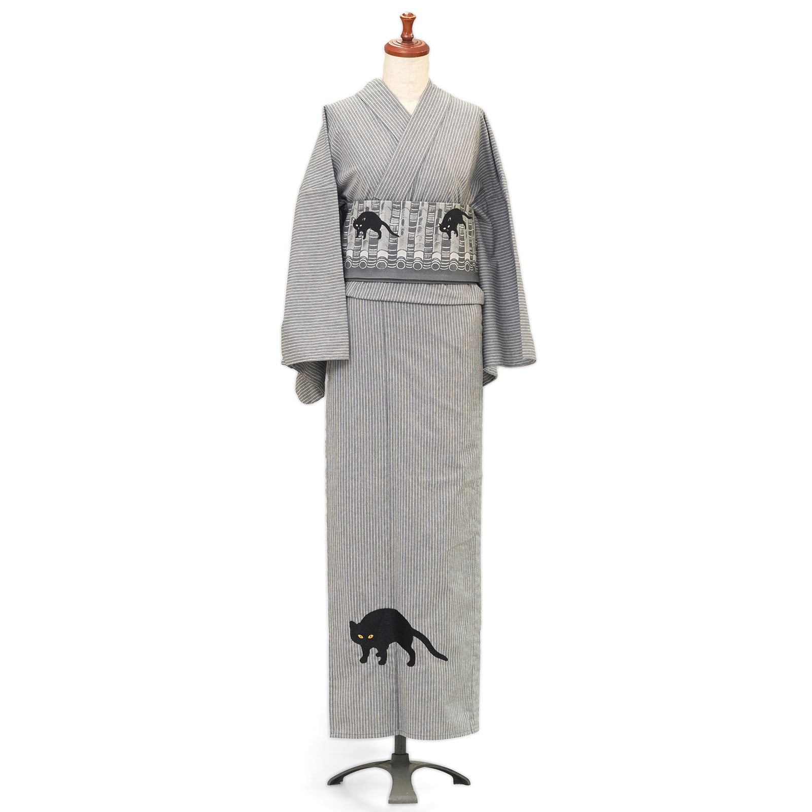 即納品 木綿刺繍着物 Lサイズ　sSK26080601