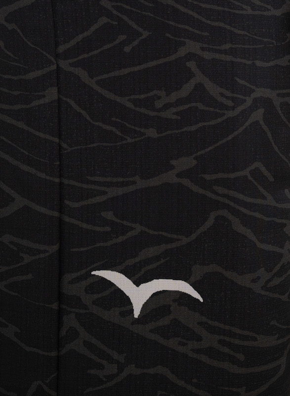 セオα夏着物・浴衣（船とカモメ/黒）　SAK-SK200323　