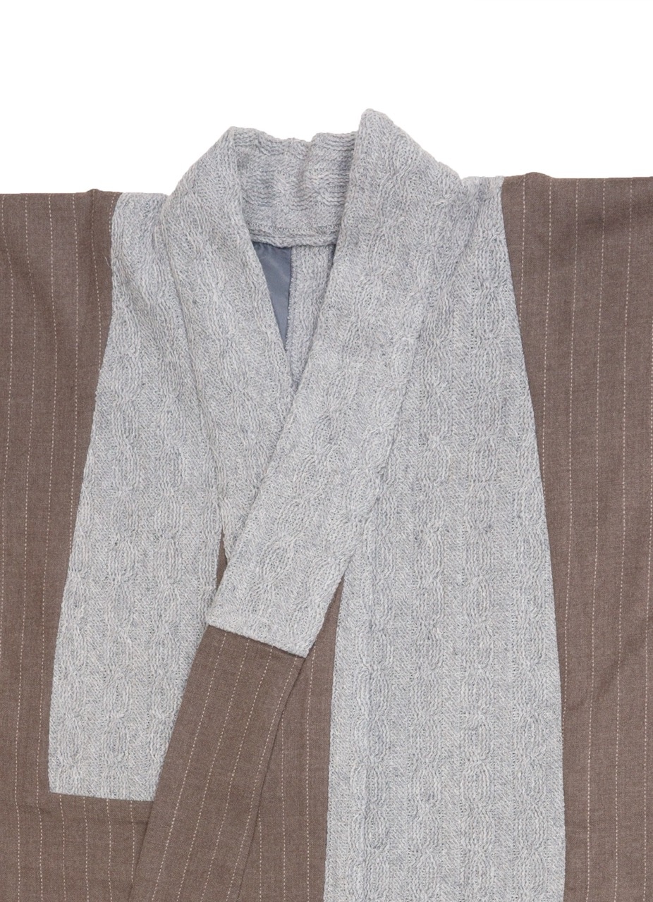 ビブヨーク着物・ニットウールストライプ SAK-KMBIB20171111