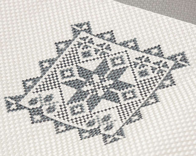 正絹名古屋帯/ステッチ（黒）　SAK-ONS0301a　