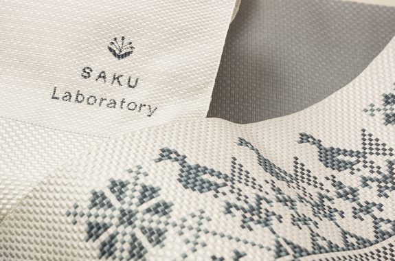 正絹名古屋帯/ステッチ（黒）　SAK-ONS0301a　