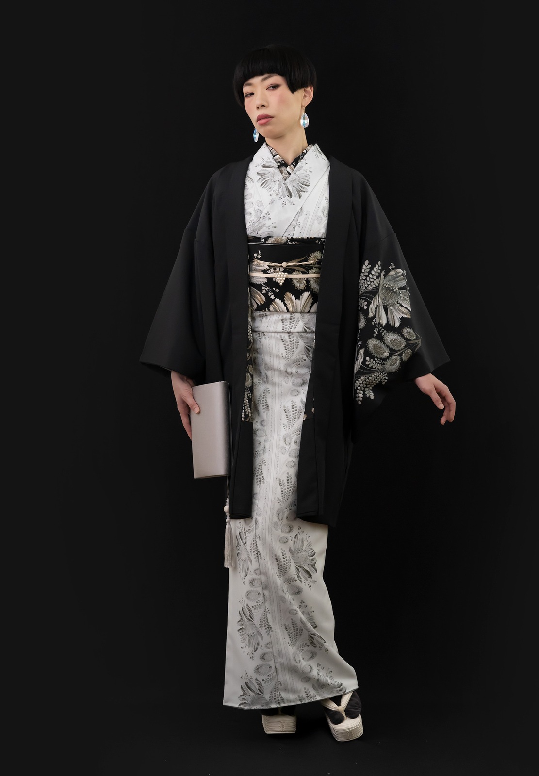 羽織　ムーンライトフラワー　SAK-PHA 201003