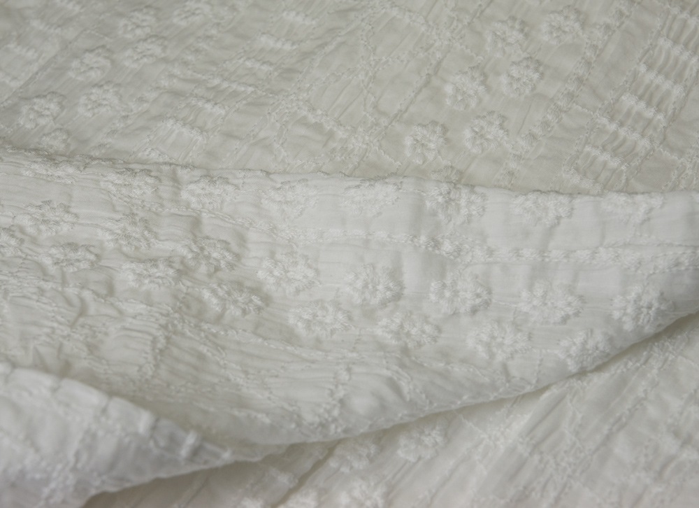 ひとえ羽織　シュリンクレース白　SAK-HA-03　即納品