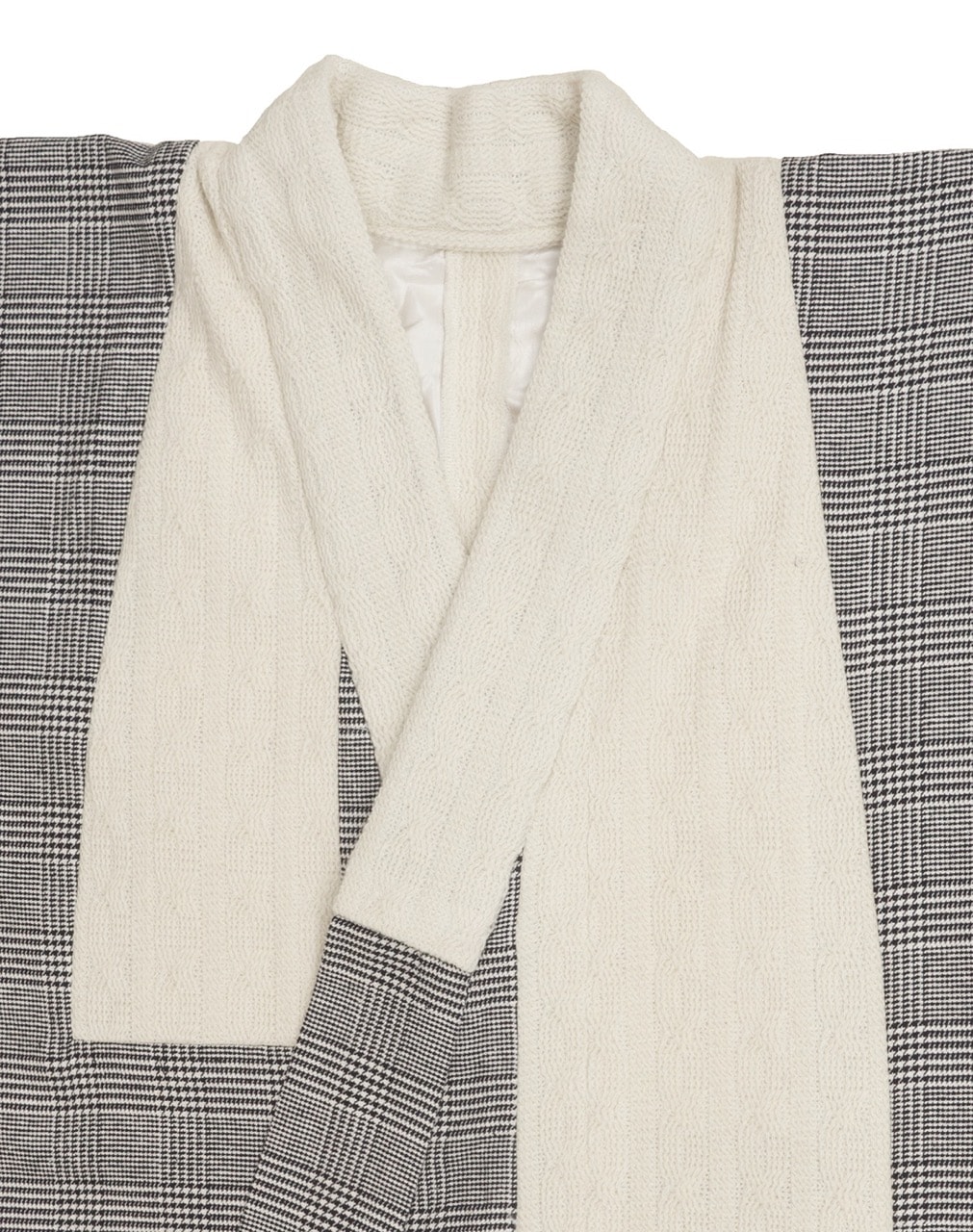 ビブヨーク着物/ニットグレンチェック    SAK-KMBIB20171109