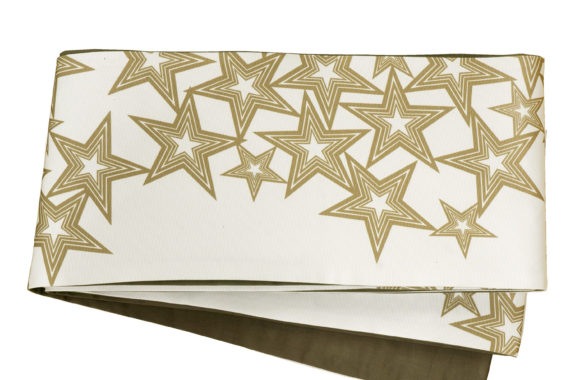 半幅帯（星（アイボリー））　sSAK-HNOP190515　即納品