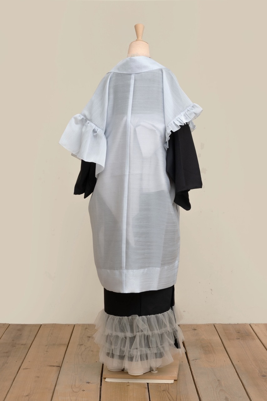 SAK-FJHA 20250722 フリルジレ羽織(シャンタン・ライトブルー)