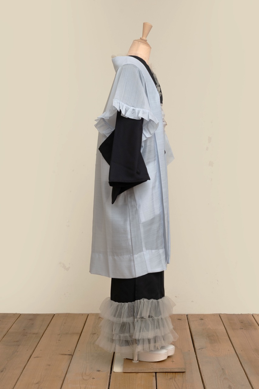 SAK-FJHA 20250722 フリルジレ羽織(シャンタン・ライトブルー)