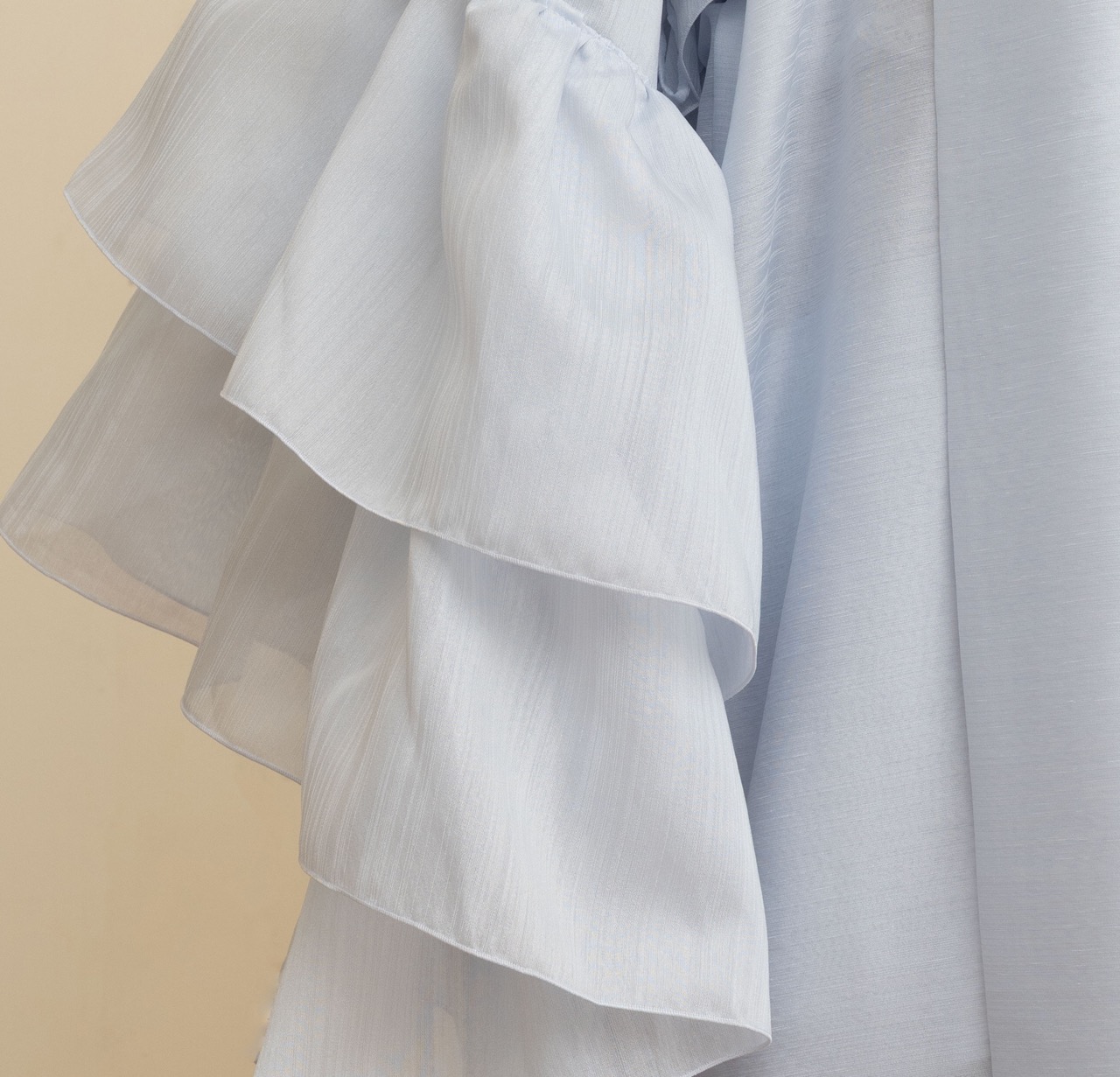 SAK-FJHA 20250722 フリルジレ羽織(シャンタン・ライトブルー)