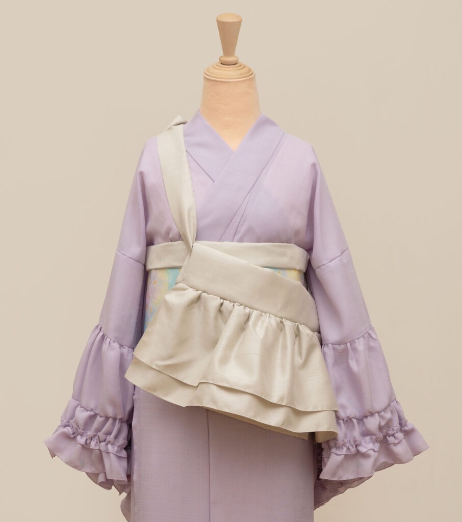 即納品 フリル帯ポシェット（サンドベージュ）SAK-FOP260619