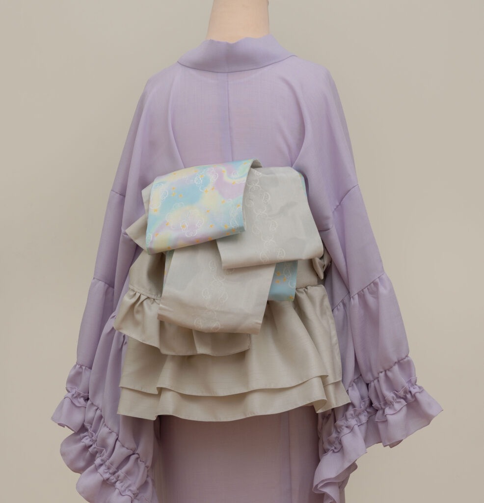 即納品 フリル帯ポシェット（サンドベージュ）SAK-FOP260619