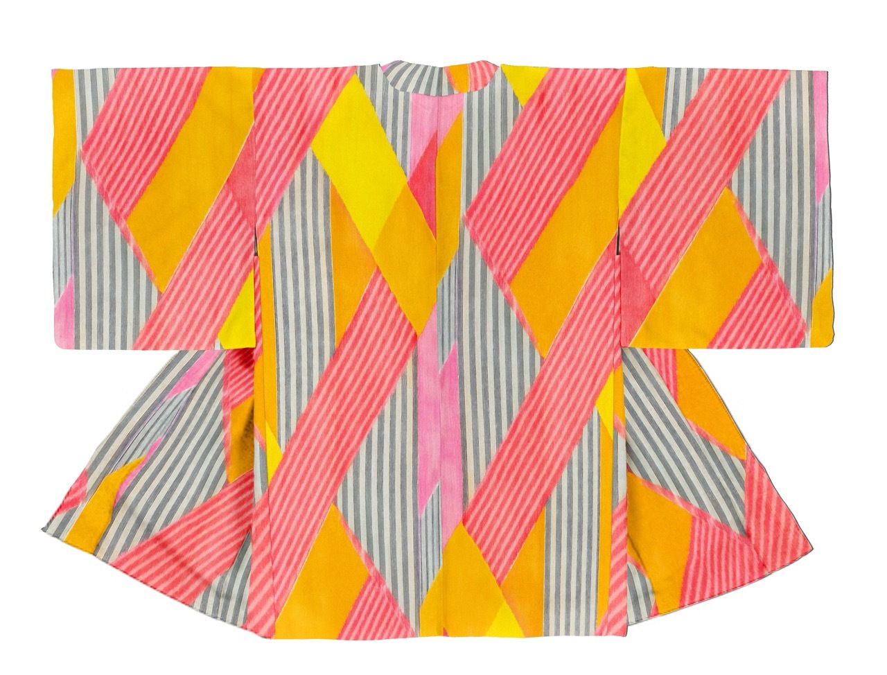 銘仙柄羽織H25062907