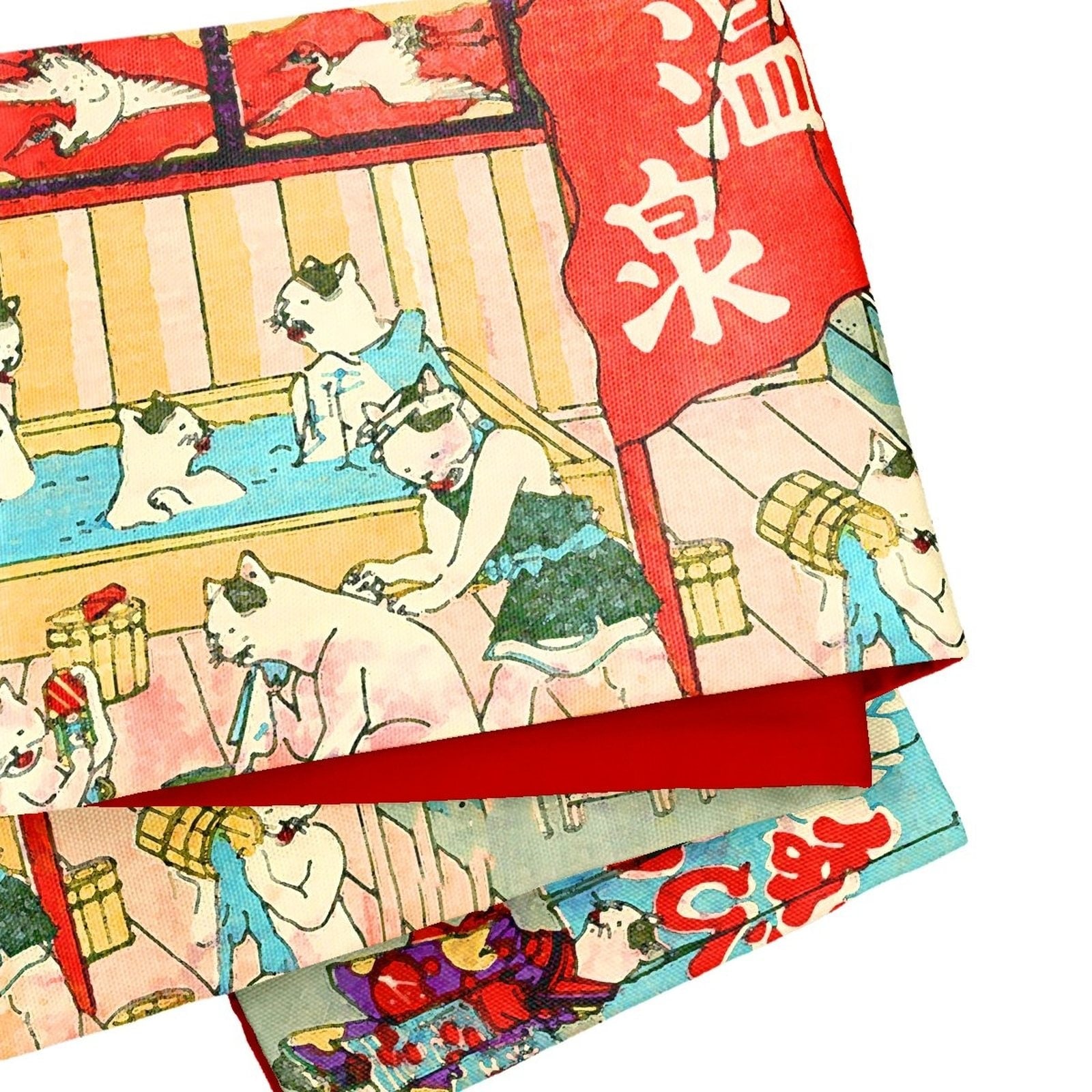 ゴフクヤサンドットコム　浮世絵　猫　半幅帯 即納品 半幅帯 sFU101120 | ブランド別 | ゴフクヤサン・ドットコム