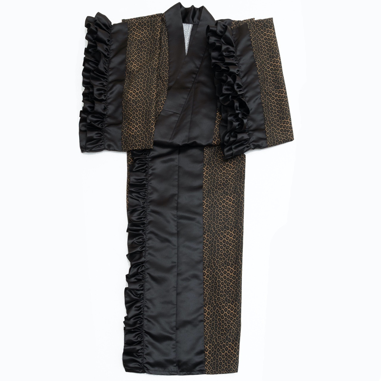 コンビネーションフリル着物（レオパード）　SAK-KMSFCN20251211