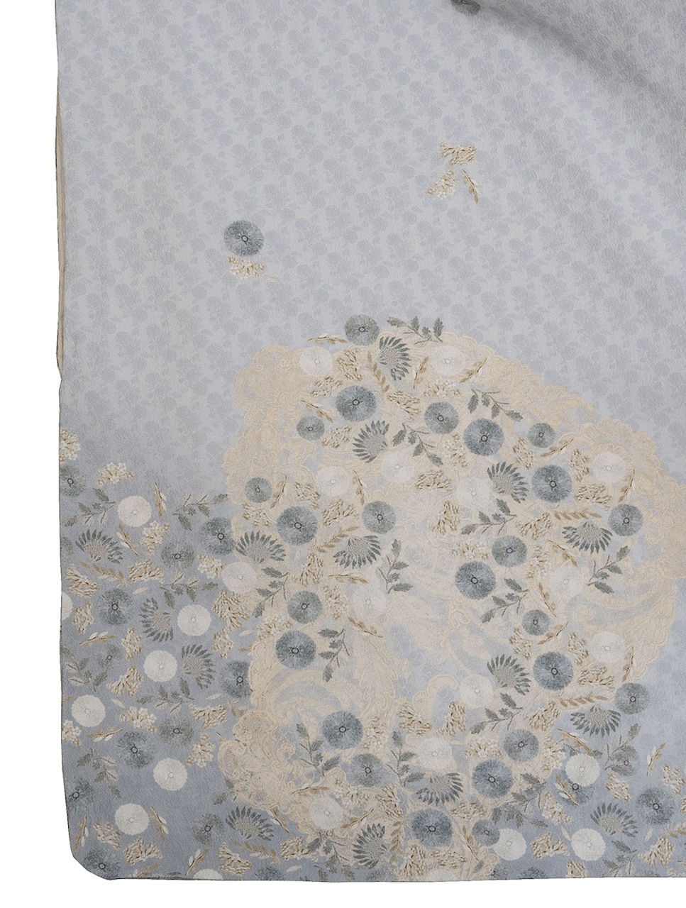 袷着物（in full bloom　グレー）　SAK-SMK221005