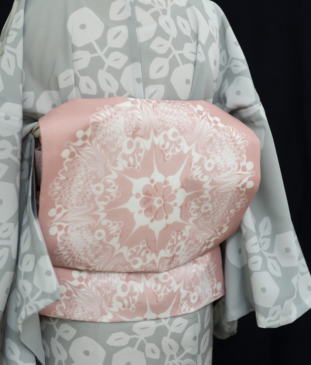即納品　さく研究所　絽名古屋帯　sak-onp170726b