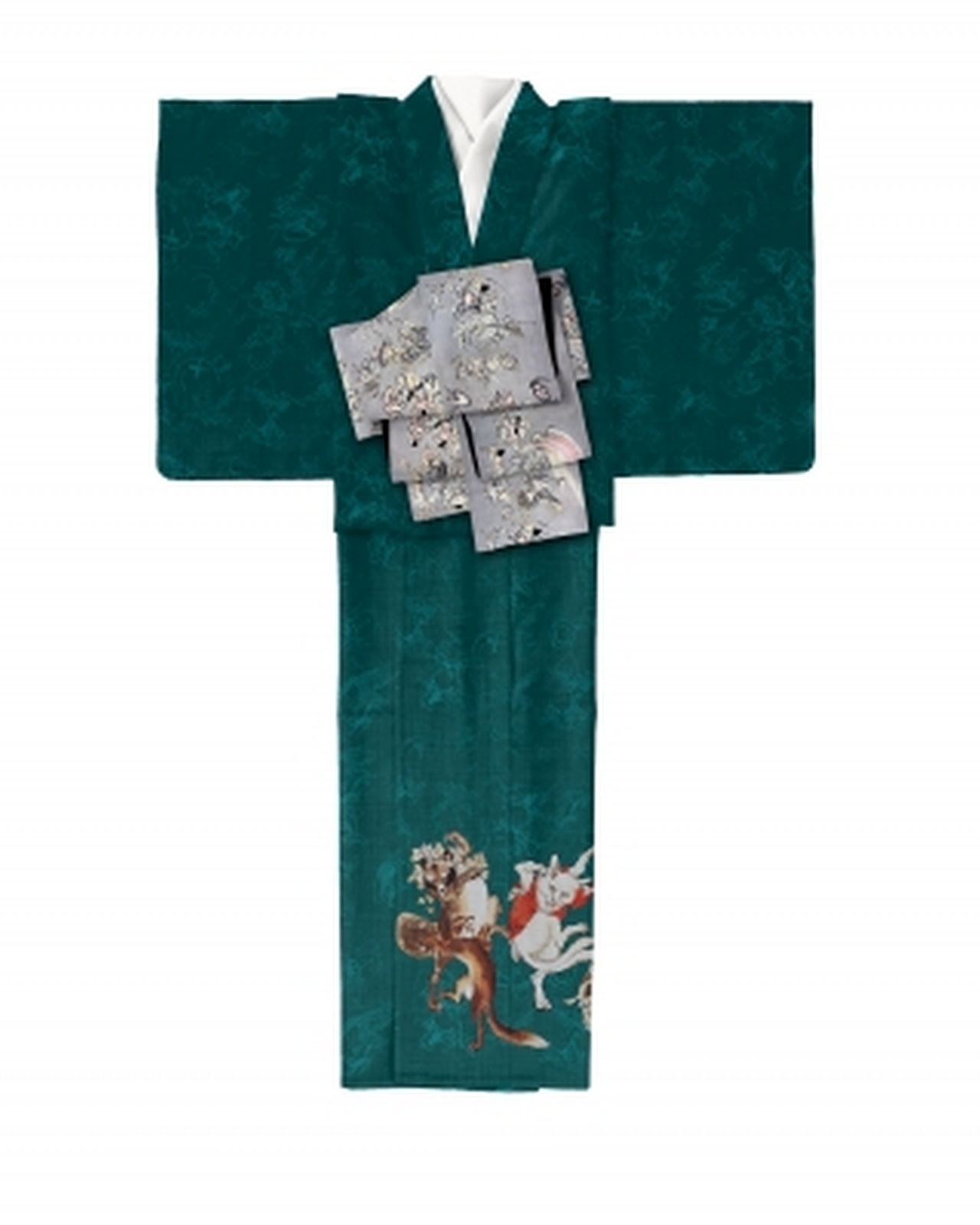 絵羽） 着物 AK041704 | 柄別,ねこ （科） | ゴフクヤサン