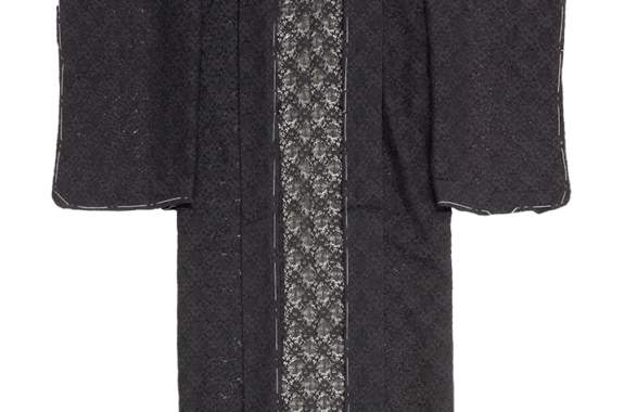 レースひとえ羽織 霧雨(ブラック) s-SAK-HA160535b 即納品