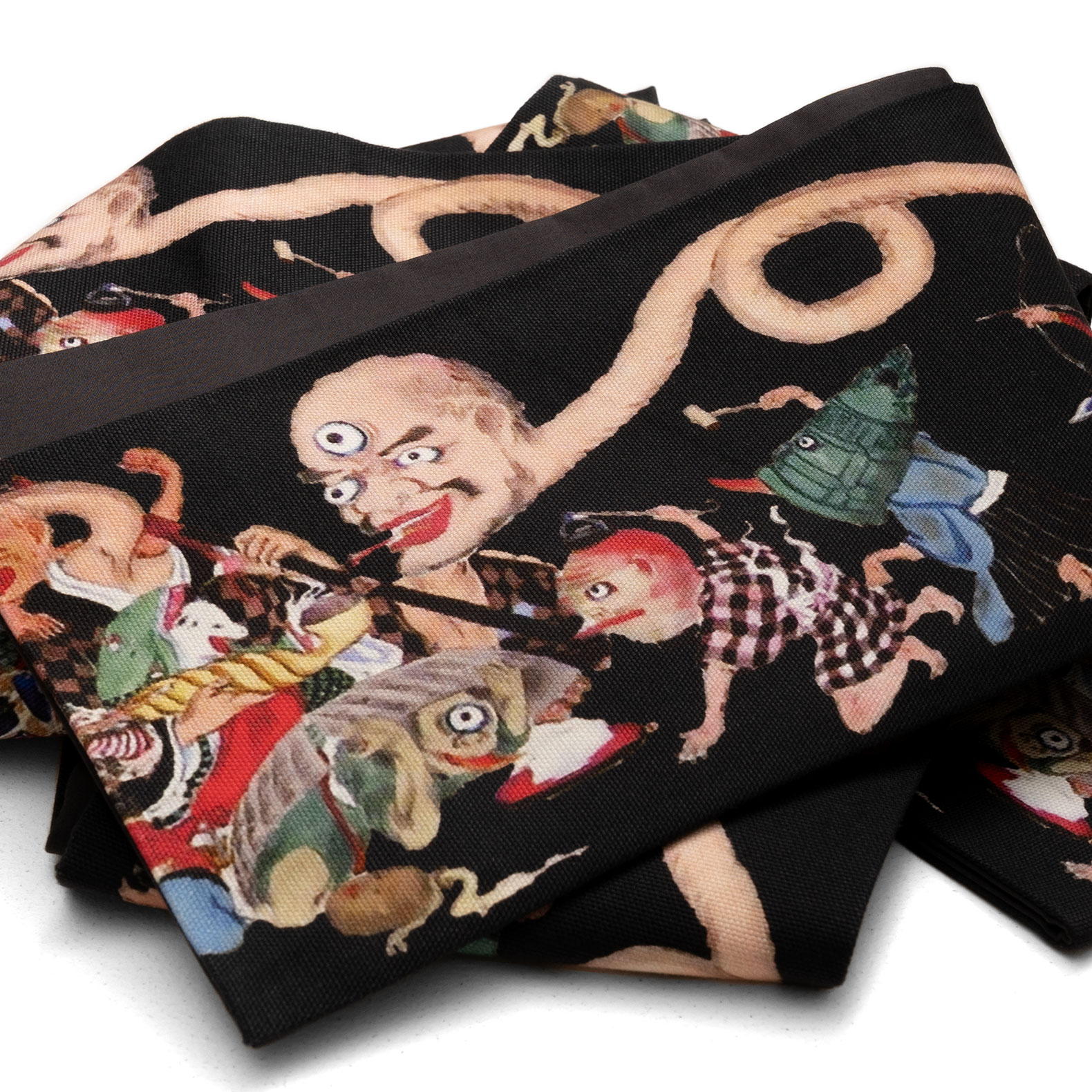 即納品　半幅帯　sFU00181a　　黒　
