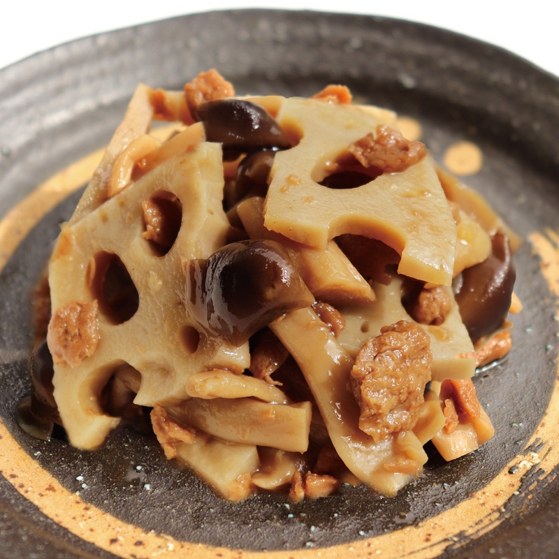 きのこと生麩と蓮根