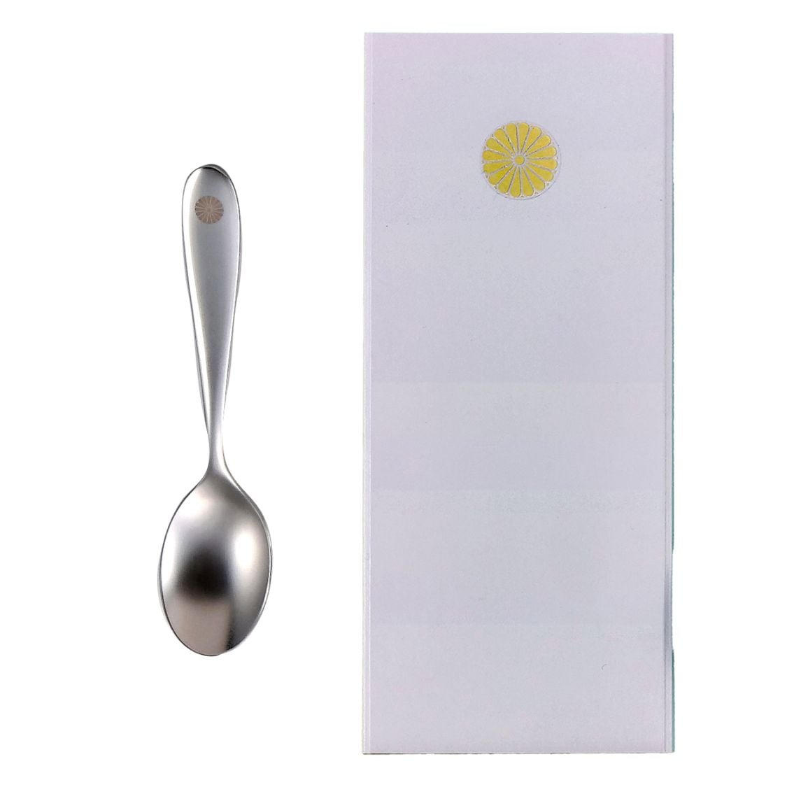 菊紋入 BUONO(ﾎﾞｰﾉ) ｺｰﾋｰｽﾌﾟｰﾝ 1本入【ご挨拶包み】｜美術工芸鑑 叙勲