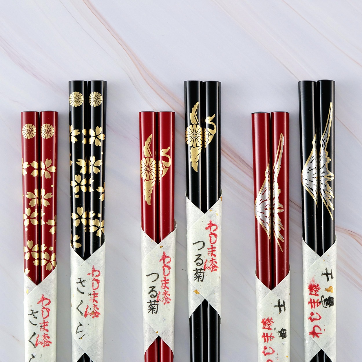 輪島うるし箸 2膳  桐箱入