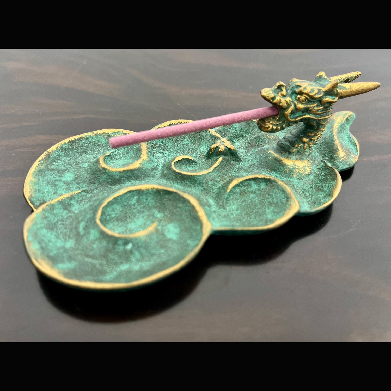 香立 雲龍 UNRYUU 金青銅