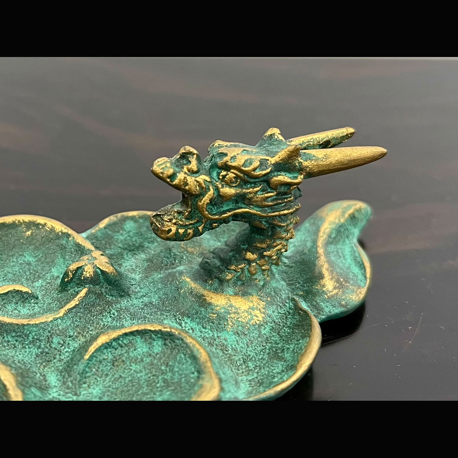 香立 雲龍 UNRYUU 金青銅