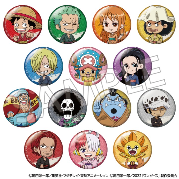 10月中旬頃発送 One Piece Film Red 極楽湯 トレーディングミニキャラ缶バッジ ランダム