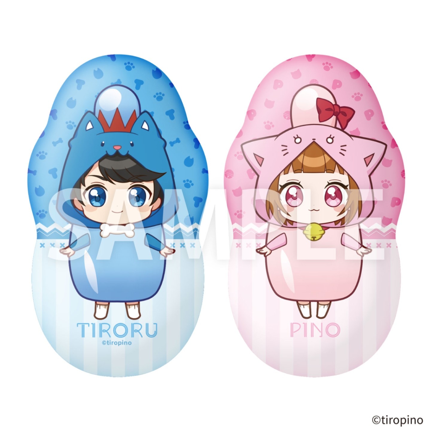 ちろぴの　クッション　ダイカットクッション ちろぴのクッションダイカットクッション