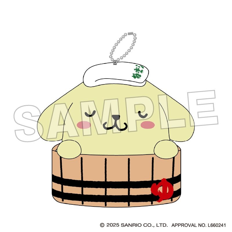 極楽湯 RAKUSPA サンリオ マスコット ぬくぬくぬい ポムポムプリン Gvyq740aEAAF2Y1.jpg