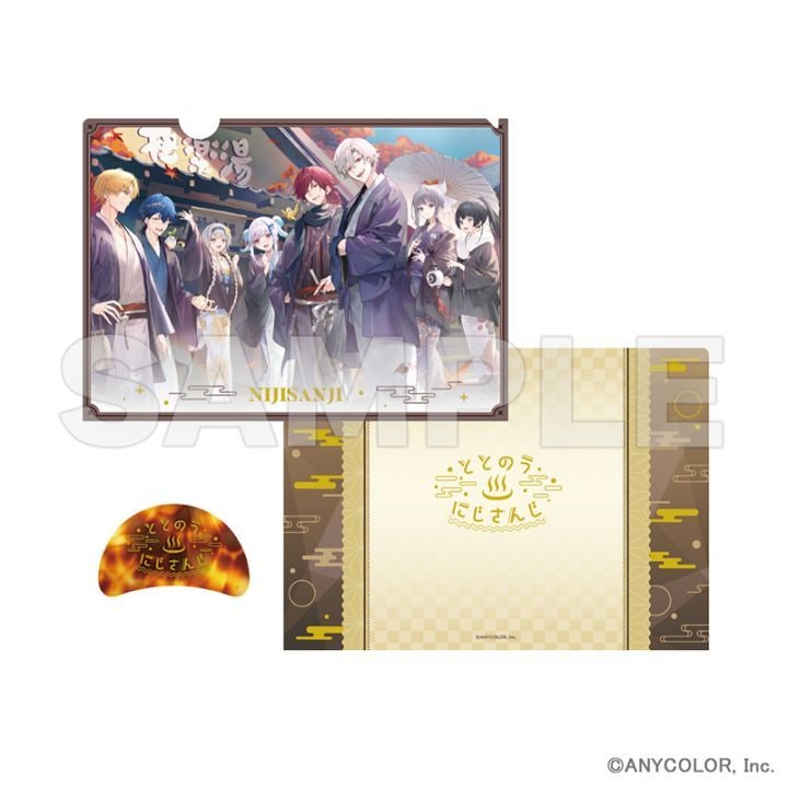 4月中旬頃以降発送」にじさんじ 箔押しクリアファイル＆ヘアクリップセット