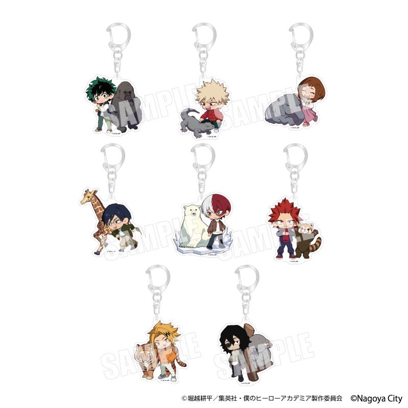 僕のヒーローアカデミア アクリルキーホルダー アクキー 5月上旬頃以降発送」僕のヒーローアカデミア ×東山動植物園