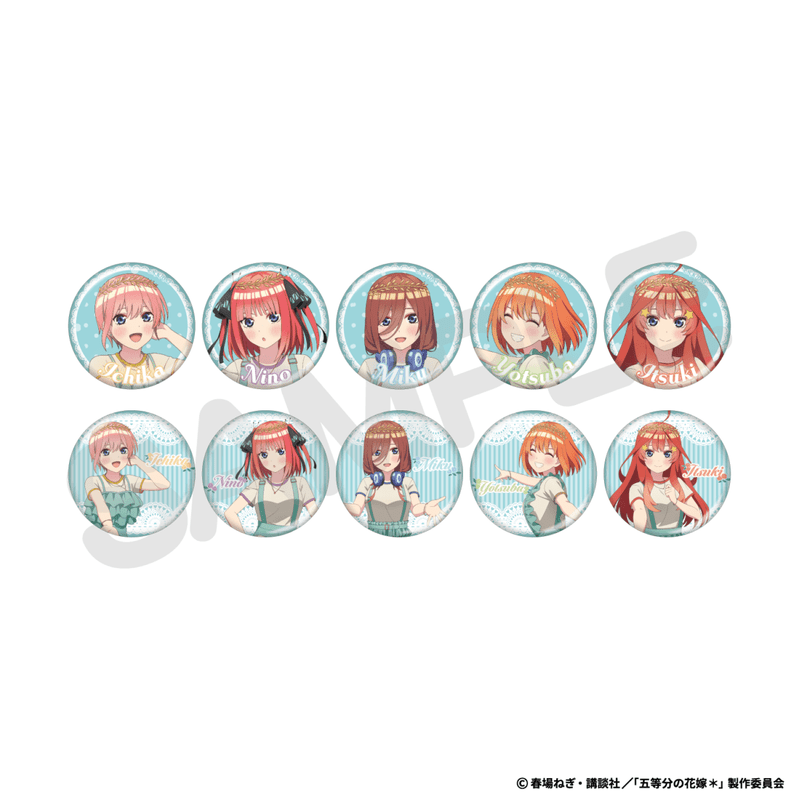 7月中旬頃以降発送」五等分の花嫁＊×Bull Pulu トレーディング缶バッジ