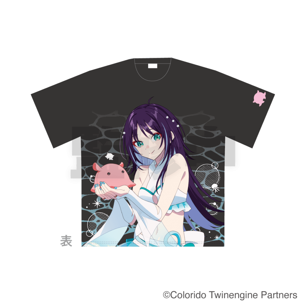 【ゆずソフト】かぐ耶フルプリントTシャツ【未開封】 11月下旬頃以降発送」超かぐや姫！×サンシャイン水族館 フル